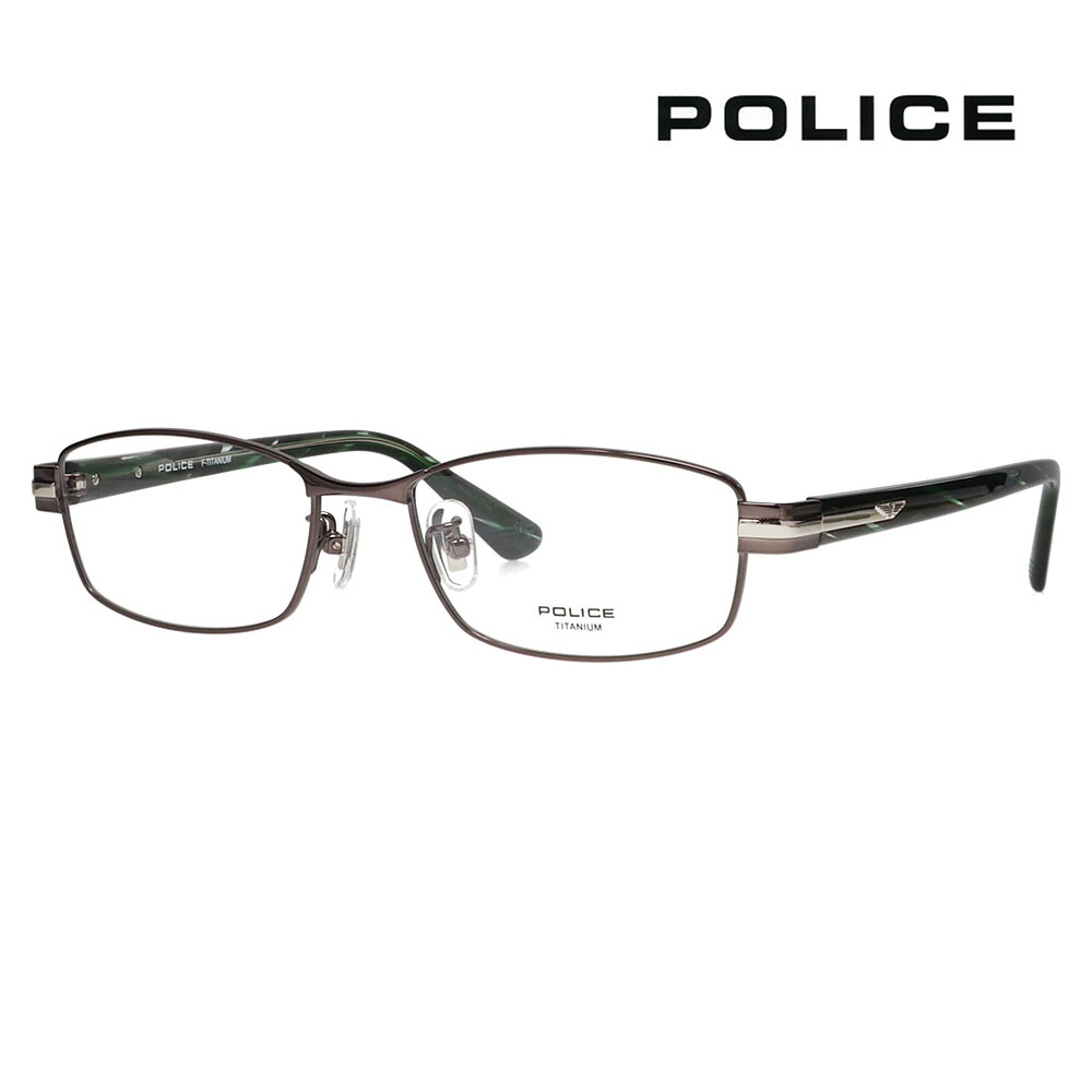 【正規品販売店】度なし1.55レンズ交換+0円 ポリス メガネ フレーム VPLM41J 0K59 53 POLICE スクエア フルリム メタル ジャパンモデル メンズ チタニウム 伊達眼鏡 メガネ｜What&rsquo;s up？-ワッツアップ- 8,360円