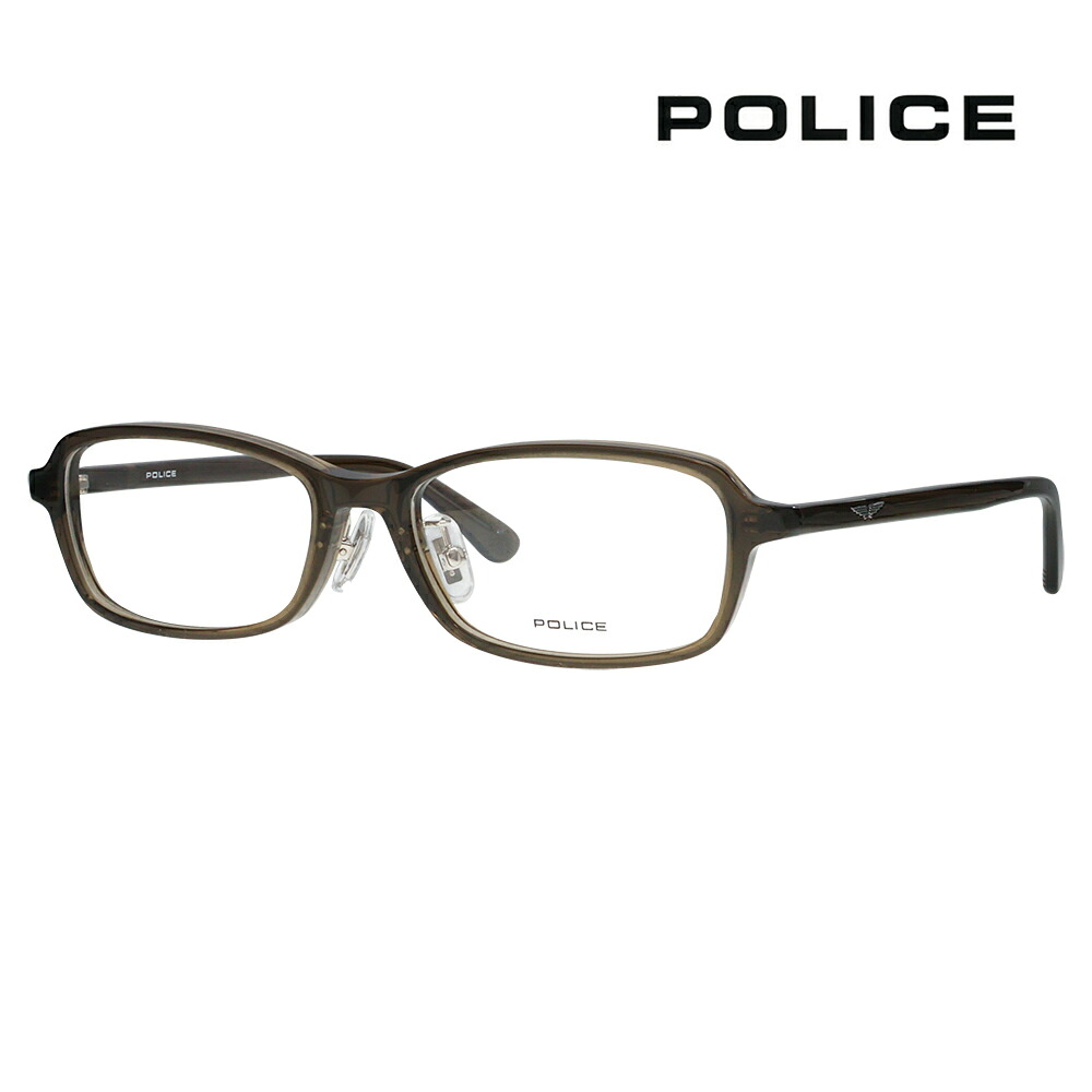 【正規品販売店】度なし1.55レンズ交換+0円 ポリス メガネ フレーム VPLP38J 073M 53 POLICE 2024年モデル メンズ スクエア セル ジャパンモデル 伊達眼鏡|What’s up?-ワッツアップ-