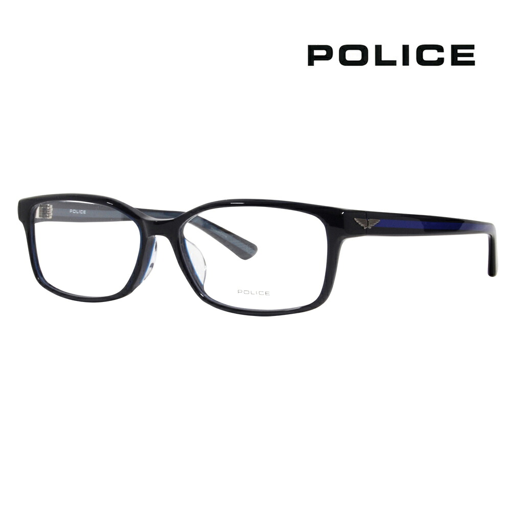 【正規品販売店】度なし1.55レンズ交換+0円 ポリス メガネ フレーム VPLD85J 03LW 56 POLICE スクエア セル フルリム アセテート 伊達眼鏡 メガネ｜What&rsquo;s up？-ワッツアップ-