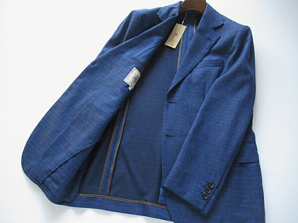 SALE オンワード樫山正規品 春夏J.プレス J.PRESS シルク混ウールジャケットブルー 63,800円(税込)|up well