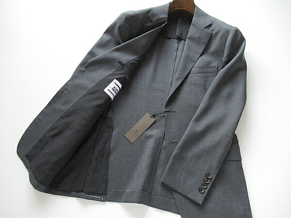 SALE オンワード樫山 春夏GOTAIRIKU 五大陸 AIRY MOVE メンズ ブレザー ウオッシャブル ウールジャケット グレー 定価47,300円(税込)