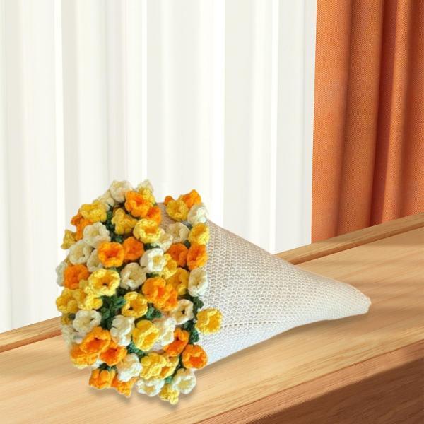 ブーケブランケットクリエイティブかぎ針編みの花柄の毛布の家の飾りバレンタインデーのための家庭用アニバーサリー誕生日プレゼント