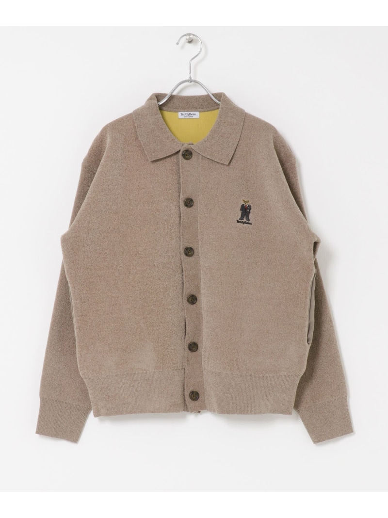 Teddy Bear Wフェイスニットシャツカーディガン URBAN RESEARCH ITEMS アーバンリサーチアイテムズ トップス カーディガン ホワイト ブラウン ネイビー【送料無料】[ Fashion]