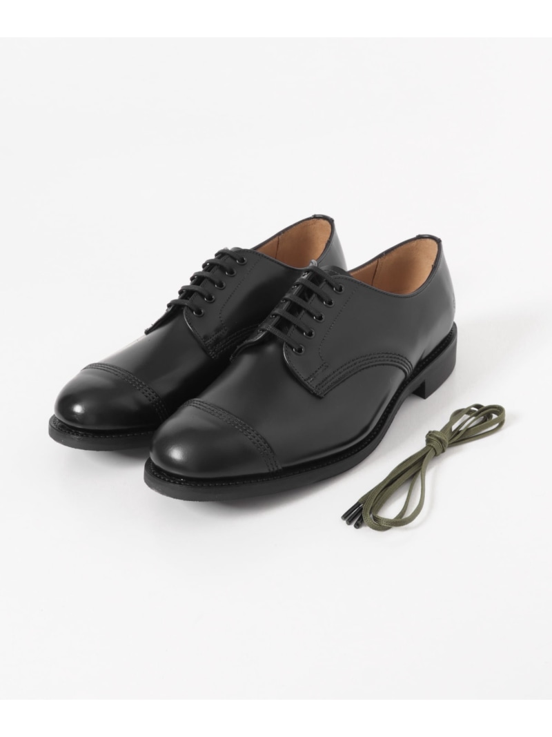Sanders MILITARY DERBY SHOE URBAN RESEARCH アーバンリサーチ シューズ・靴 レースアップ・ドレスシューズ ブラック【送料無料】[ Fashion]