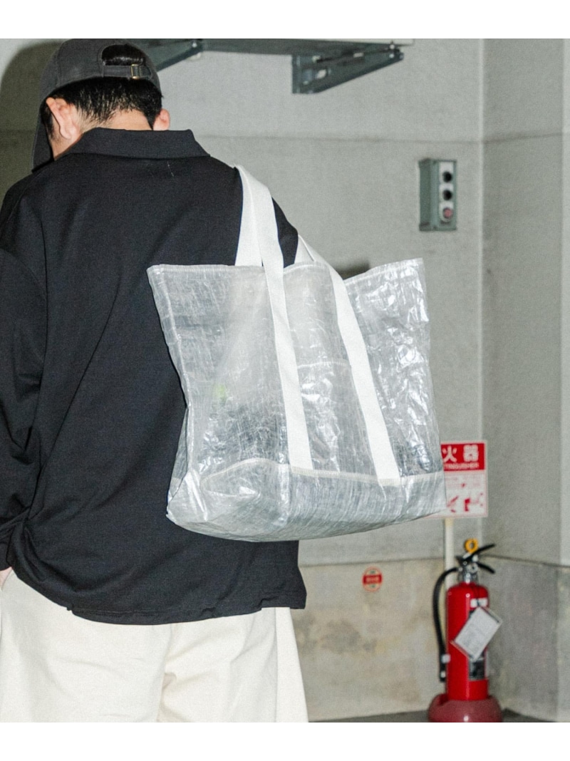 Wide Dad HYBRID CUBEN DAD TOTE BAG URBAN RESEARCH アーバンリサーチ バッグ トートバッグ ブラック ホワイト【送料無料】[ Fashion]