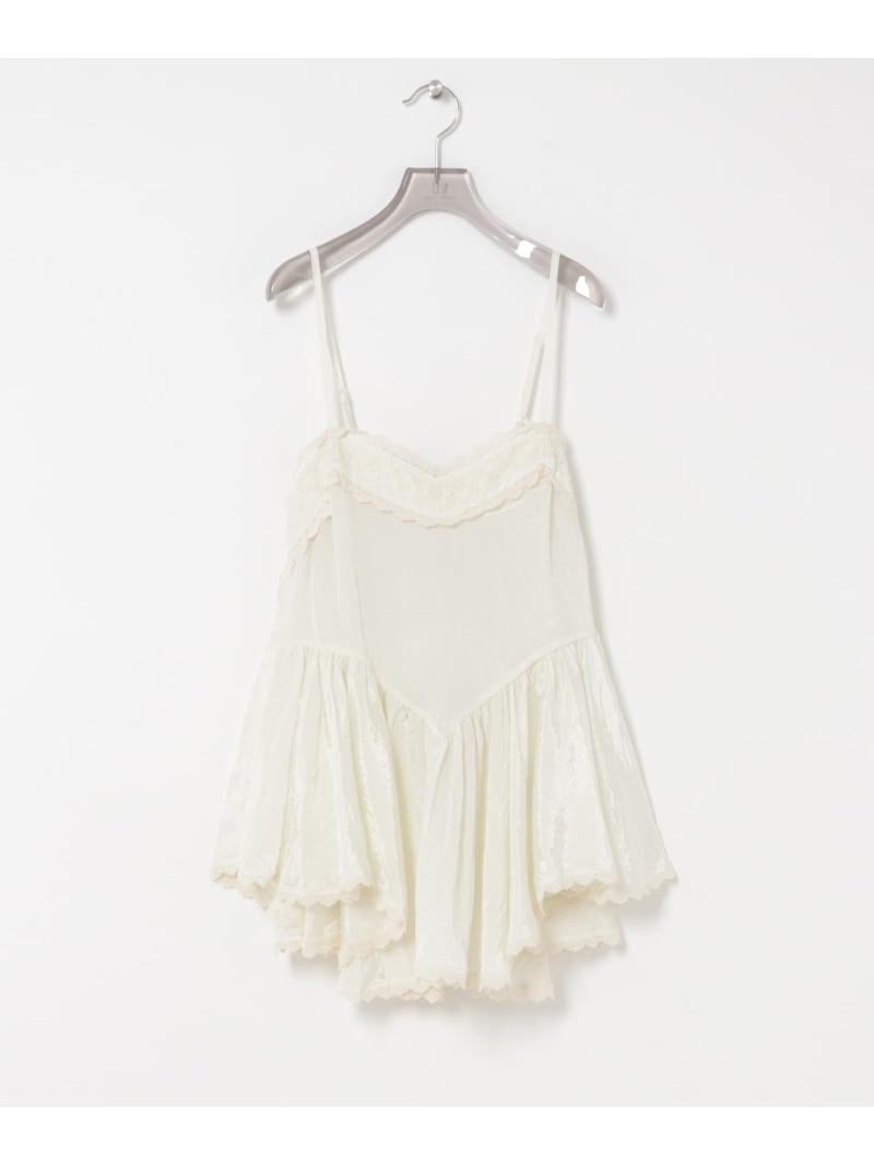 VIVIANO BOUDOIR CAPE CAMISOLE URBAN RESEARCH アーバンリサーチ トップス その他のトップス ホワイト【送料無料】[ Fashion]