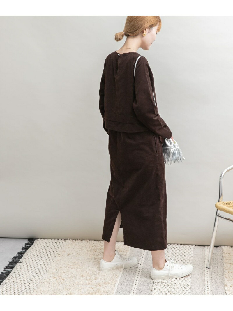 Urban Rakuten Research レディース ワンピース アーバンリサーチ Lab ワンピース コーデュロイレイヤードワンピース ワンピース Urban Research アーバンリサーチ ワンピース ワンピースその他 ブラウン ベージュ カーキ 送料無料 Rakuten Fashion ワンピース