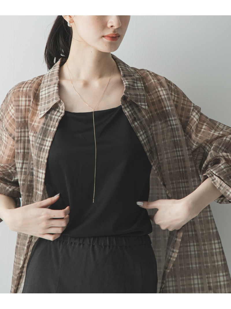 【SALE／30%OFF】シアーチェックオーバーシャツ URBAN RESEARCH アーバンリサーチ トップス プルオーバー・トップ 青み【RBA_E】【貨物輸送無料】[ Fashion]