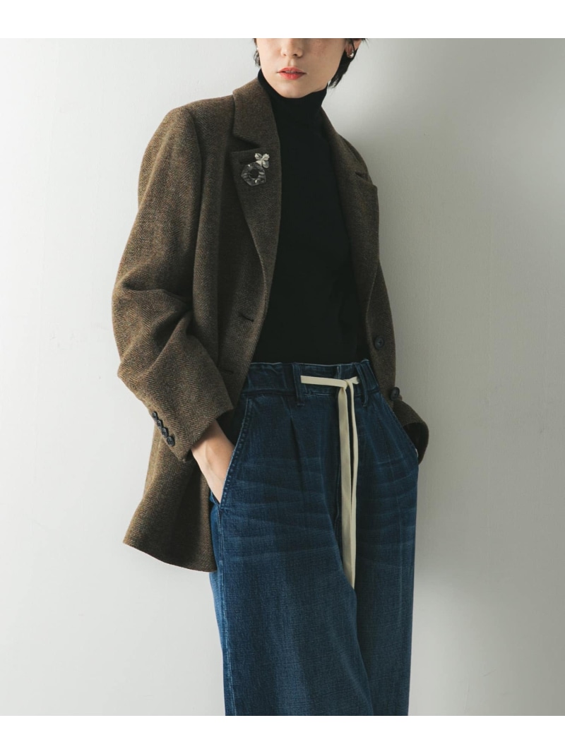 【SALE／50%OFF】ブリティッシュウールツイードジャケット URBAN RESEARCH アーバンリサーチ ジャケット・アウター その他のジャケット・アウター グレー カーキグリーン【RBA_E】【送料無料】[ Fashion] 14,856円