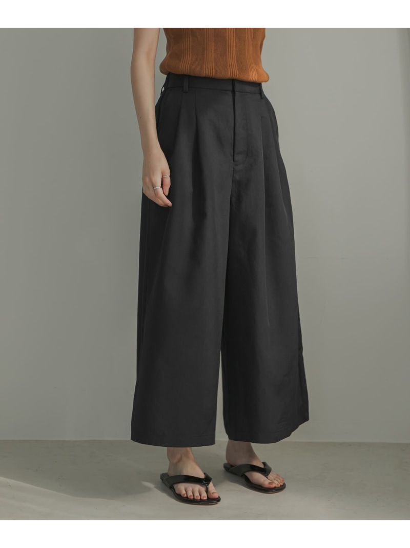 撥水クロップドワイドパンツ URBAN RESEARCH アーバンリサーチ パンツ その他のパンツ ブラック ネイビー【送料無料】[ Fashion]｜URBAN RESEARCH／アーバンリサーチ 13,838円