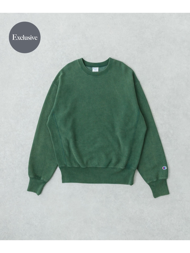 【SALE／30%OFF】『別注』CHAMPION×URBAN RESEARCH SNOW POWDER WASH CREW-NECK URBAN RESEARCH アーバンリサーチ トップス スウェット・トレーナー グリーン ブラック ネイビー レッド【RBA_E】【送料無料】[ Fashion]