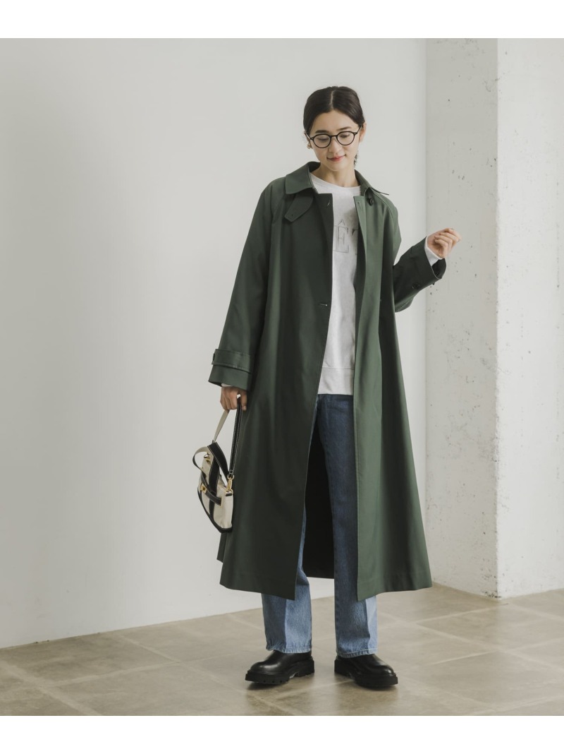 ステンカラーAラインロングコート URBAN RESEARCH ステンカラーコート