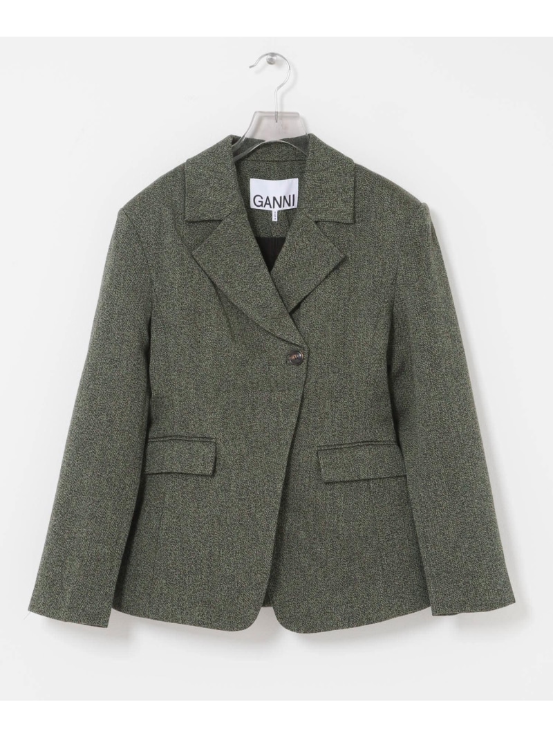 GANNI Mouline Suiting Blazer URBAN RESEARCH アーバンリサーチ ジャケット・アウター テーラードジャケット・ブレザー【送料無料】[ Fashion]
