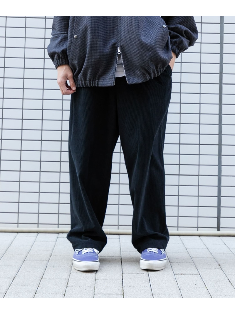【SALE／50%OFF】Wide Dad Dad EASY CORDUROY WIDE PANTS URBAN RESEARCH アーバンリサーチ パンツ その他のパンツ ネイビー【RBA_E】【送料無料】[ Fashion]