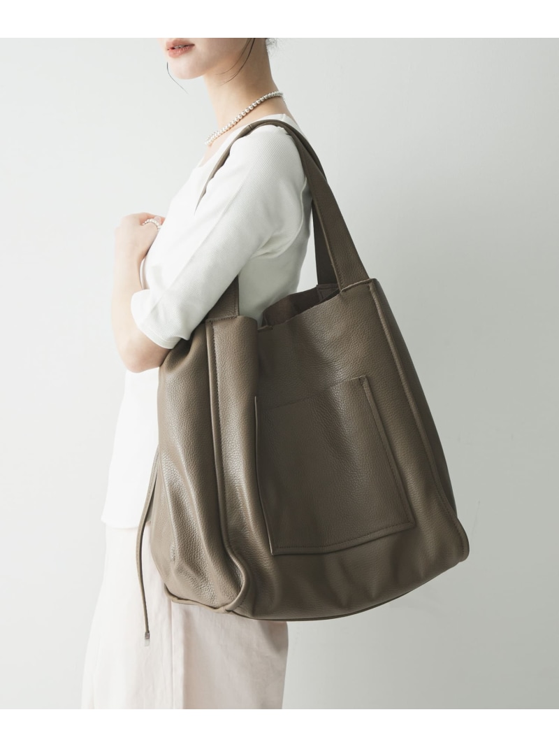 【SALE／20%OFF】ソフトレザービッグトートバッグ URBAN RESEARCH アーバンリサーチ バッグ トートバッグ ブラック ブラウン【RBA_E】【送料無料】[ Fashion]｜URBAN RESEARCH／アーバンリサーチ