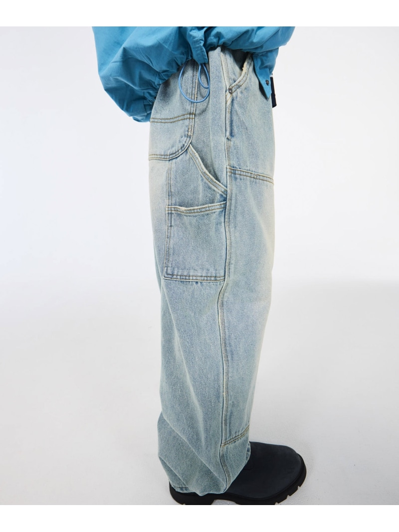 LOTTO DOUBLE KNEE PANTS URBAN RESEARCH アーバンリサーチ パンツ ジーンズ・デニムパンツ ブルー【送料無料】[ Fashion]