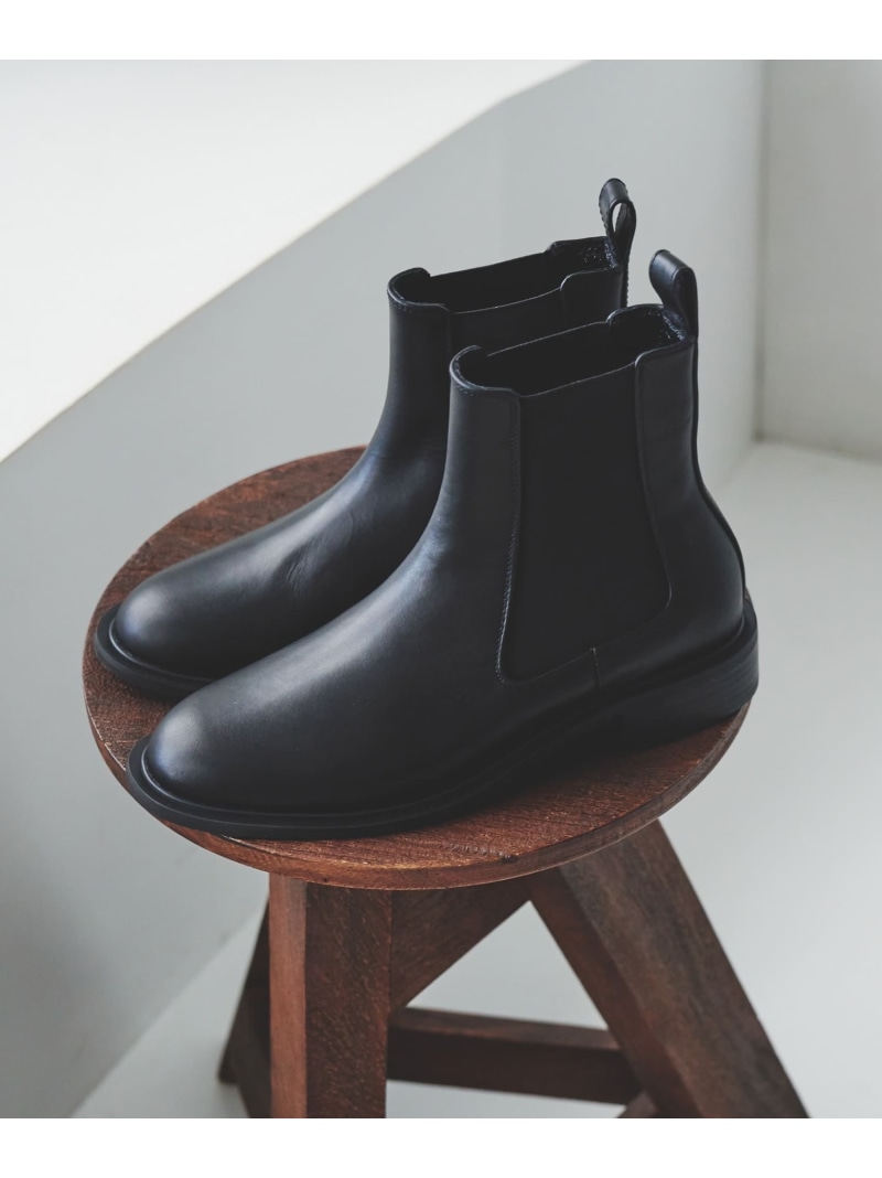 【SALE／50%OFF】レザーサイドゴアブーツ URBAN RESEARCH アーバンリサーチ シューズ・靴 ブーツ ブラック【RBA_E】【送料無料】[ Fashion]｜URBAN RESEARCH／アーバンリサーチ