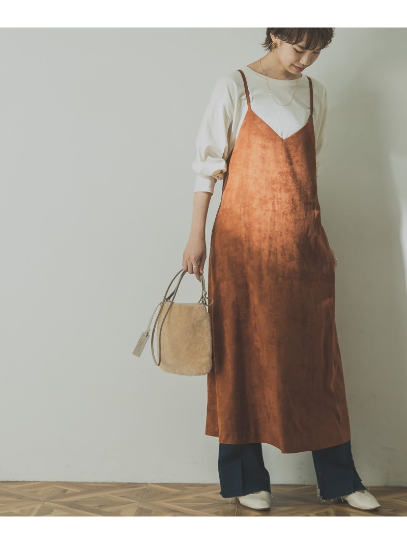 楽天市場 Sale 65 Off フェイクスウェードキャミワンピース Urban Research アーバンリサーチ ワンピース ワンピースその他 オレンジ ベージュ ブラウン Rba E 送料無料 Rakuten Fashion Urban Research アーバンリサーチ