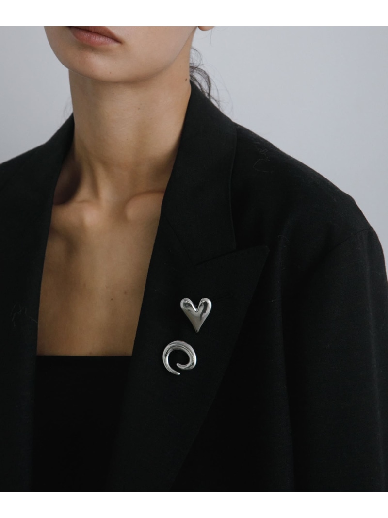 decor『デコール』 Broach heart 2piece set URBAN RESEARCH アーバンリサーチ アクセサリー・腕時計 ブローチ・コサージュ・バッジ シルバー ゴールド【送料無料】[ Fashion]