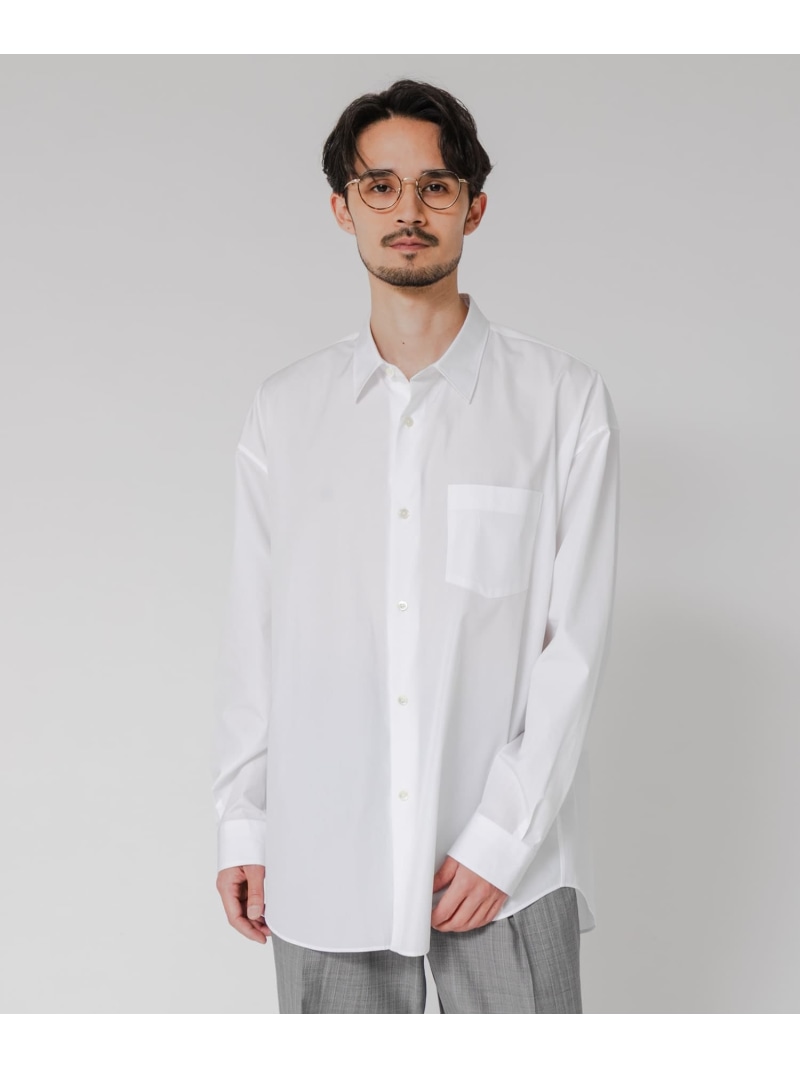 THOMAS MASON OVER SHIRTS URBAN RESEARCH アーバンリサーチ トップス シャツ・ブラウス ホワイト ブルー【送料無料】[ Fashion]