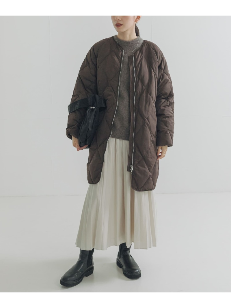 【SALE／50%OFF】『S大きさ/WEB押さえる』コクーンキルティングロングダウン URBAN RESEARCH アーバンリサーチ ジャケット・アウター ダウンジャケット・ダウンベスト 黒いこと 赤銅色 白いこと【RBA_E】【貨物輸送無料】[ Fashion]