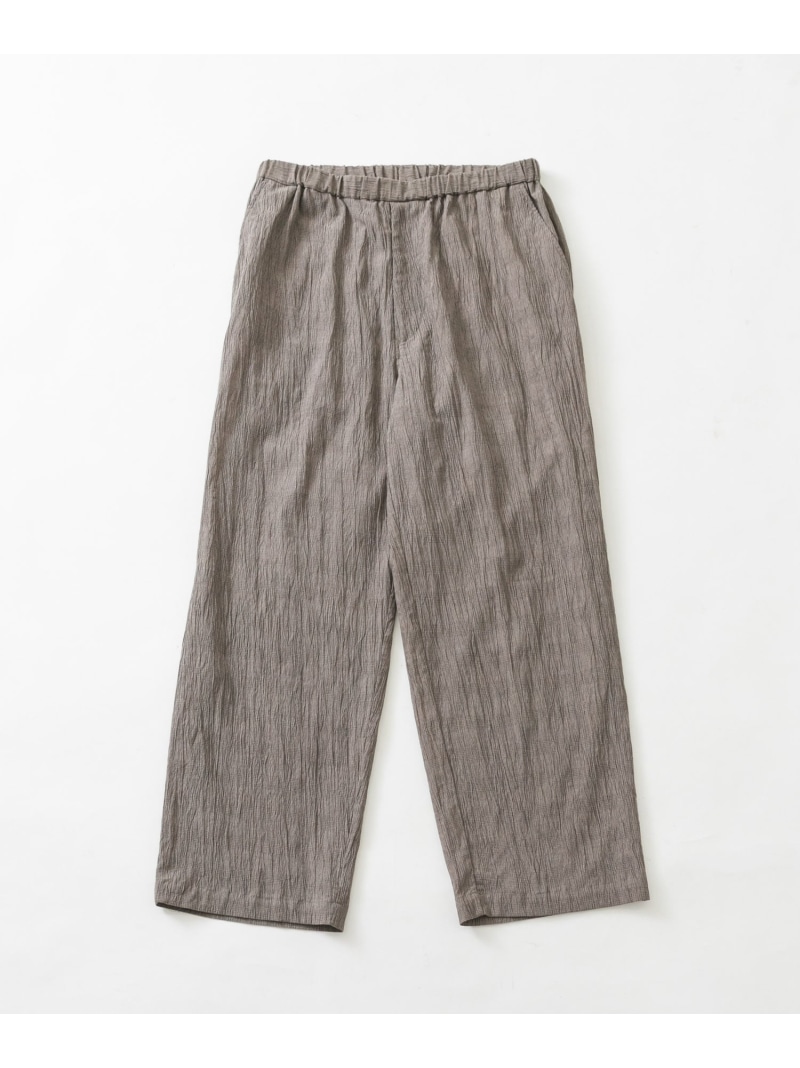 CRINKLE WIDE EASY PANTS URBAN RESEARCH アーバンリサーチ パンツ その他のパンツ ブラック ブラウン【先行予約】*【送料無料】[ Fashion]｜URBAN RESEARCH／アーバンリサーチ