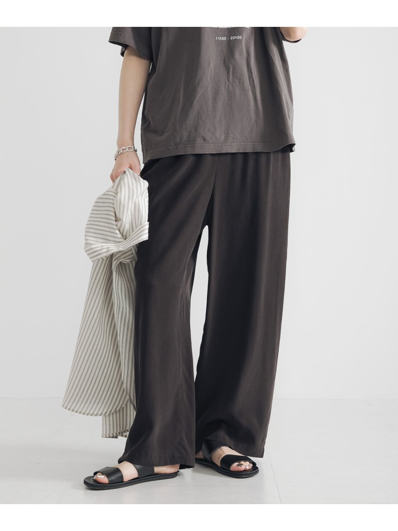 【SALE／40%OFF】キュプラレーヨンイージーパンツ URBAN RESEARCH アーバンリサーチ パンツ その他のパンツ ベージュ ブラウン【RBA_E】【送料無料】[ Fashion]
