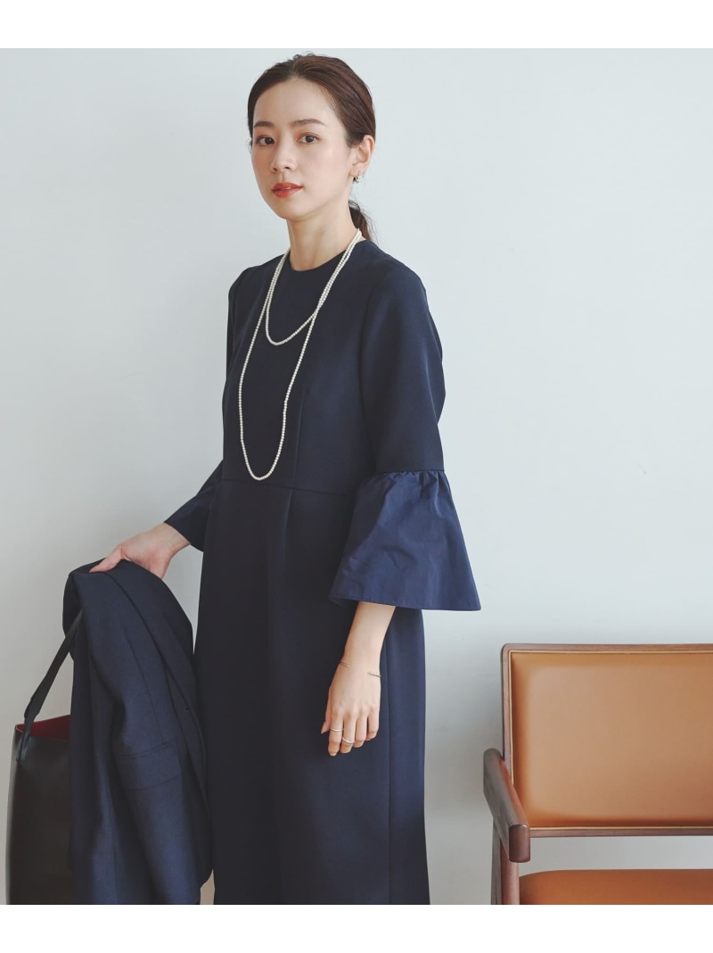 【SALE／30%OFF】フレアスリーブワンピース URBAN RESEARCH アーバンリサーチ 衣装・お召しもの 衣装 米国海軍 黒いこと【RBA_E】【貨物輸送無料】[ Fashion]