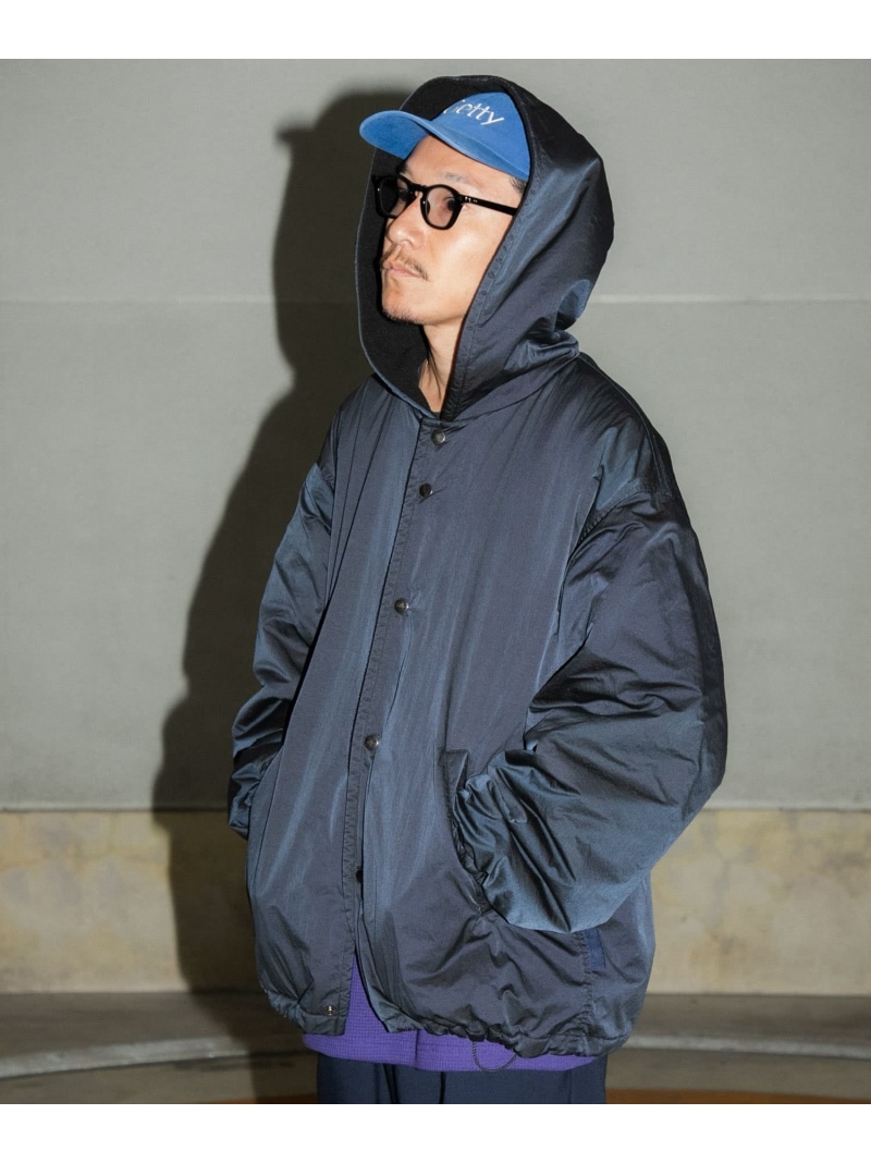 【SALE／50%OFF】Wide Dad Dad NYLON COACH PARKA URBAN RESEARCH アーバンリサーチ トップス パーカー・フーディー 米国海軍【RBA_E】【貨物輸送無料】[ Fashion] パーカー-メンズファッション
