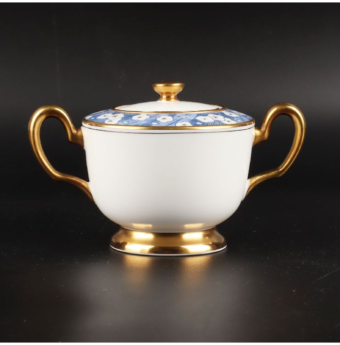 希少 ホーロー セット 金ライン入り シュガーポット 楽天市場】金線シュガーポット・大倉陶園 : 和食器の愉しみ 工芸店ようび