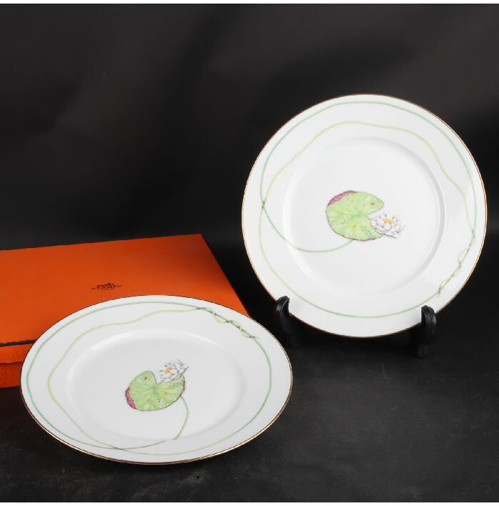 HERMES エーゲ リュンヌ スープ パスタ プレート ペア aq12511 HERMES - エルメス エーゲ スーププレート パスタプレート ディナー