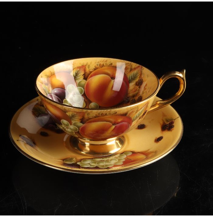 楽天市場】エインズレイ オーチャードゴールドカップ＆ソーサー 28/R