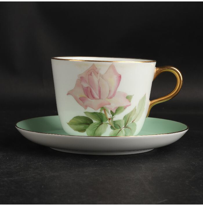 楽天市場】大倉陶園 パンジーシリーズ(クリーム)カップ&ソーサー