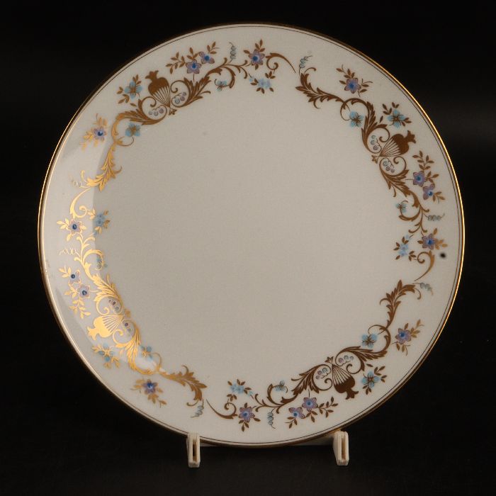 大倉陶園　金彩小花紋ケーキ皿19cm　21/R-1754
