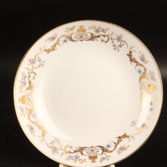 大倉陶園　金彩小花紋スープ皿19cm　21/R-1757