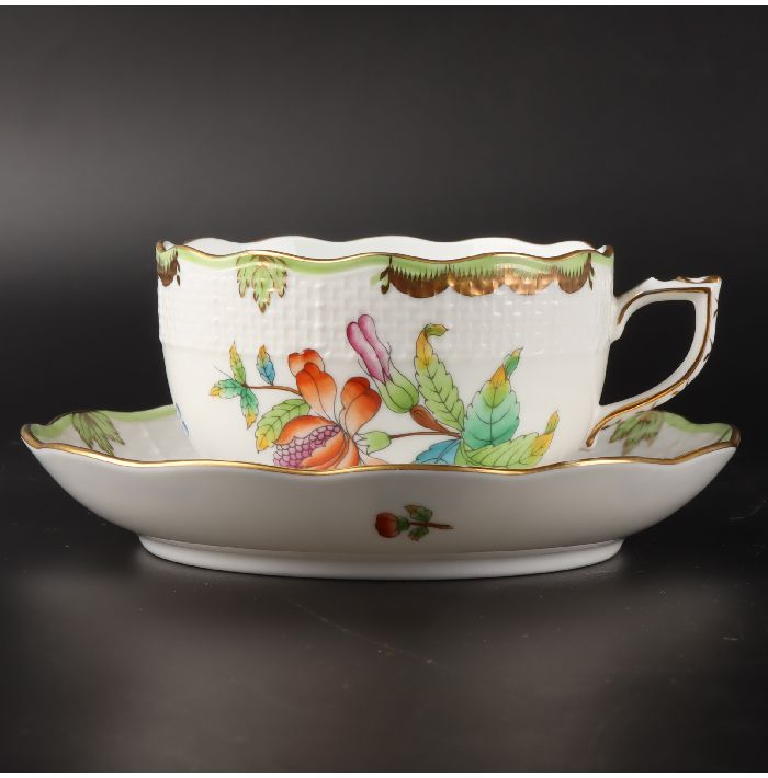 Herend - 美品 Herend ヘレンド コーヒーカップ＆ソーサー 1客 SM4111B1 楽天市場】ヘレンド Herend ザクセンフラワー カップ&ソーサー