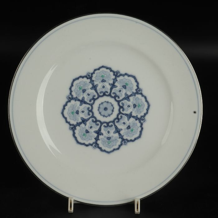 大倉陶園　呉須正倉院 デザート皿19.5cm　47/R-1315｜uraart