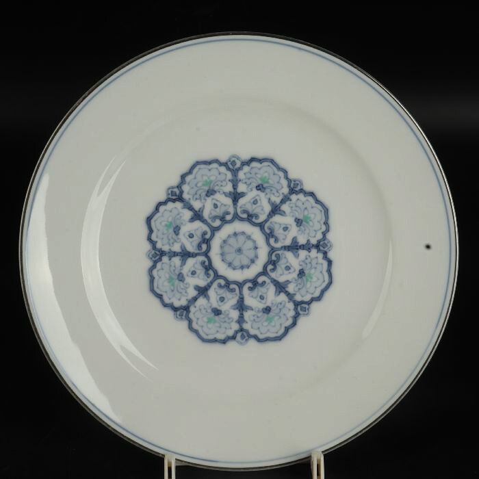 大倉陶園 呉須正倉院 デザート皿19.5cm 47/R-1321|uraart