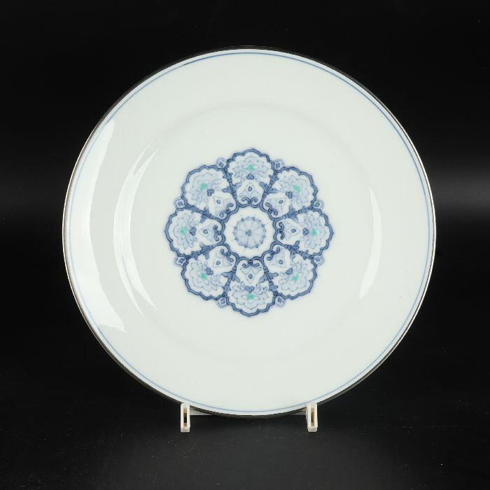 大倉陶園 呉須正倉院 デザート皿19.5cm 47/R-1323|uraart