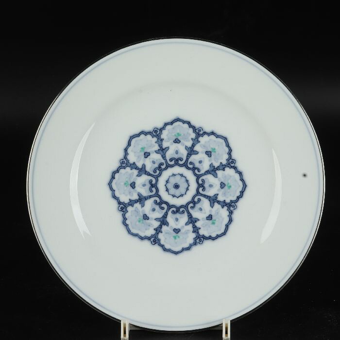 大倉陶園 呉須正倉院デザート皿 19.5cm 47/R-1326|uraart