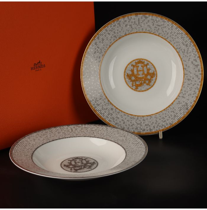 楽天市場】エルメス HERMES スープスプーン モザイク ヴァン