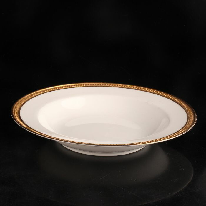 大倉陶園　エンボスクラウン スープ皿22.1cm　25/R-2193｜uraart 10,032円