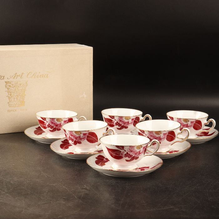 楽天市場】大倉陶園 鳳凰榮白樺文 カップ＆ソーサー ペアギフトセット