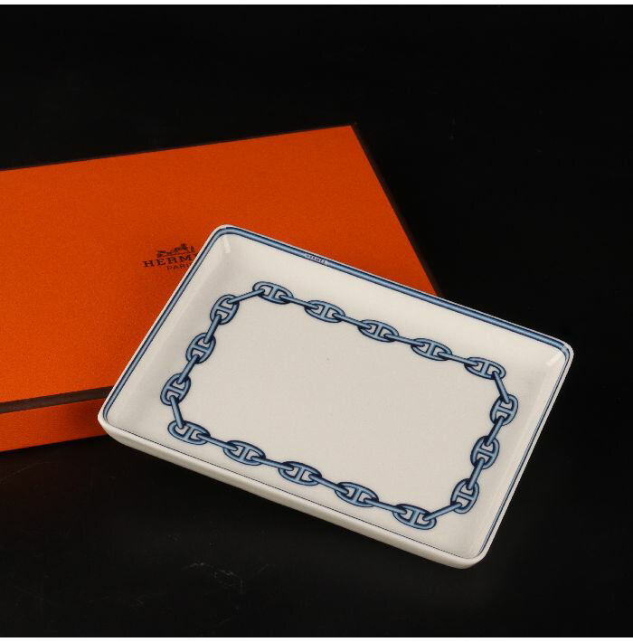 HERMES エルメス　シェーヌダンクル　スクエアプレート　プレート　皿 楽天市場】□美品□ HERMES エルメス シェーヌダンクル スクエア