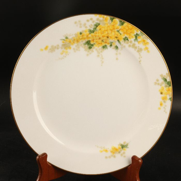大倉陶園 ミモザディナー皿25.5cm 46/R-1923