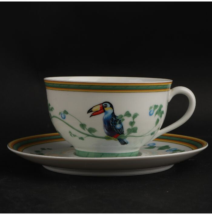 箱付 HERMES エルメス トゥカン 陶器 グリーン 鳥 キャンドル 箱付 HERMES エルメス トゥカン 陶器 グリーン 鳥 キャンドル