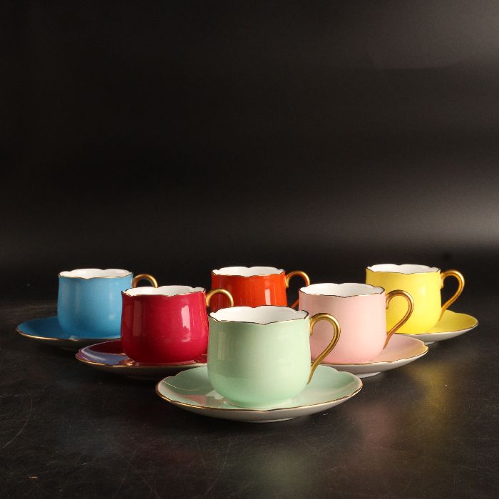 楽天市場】大倉陶園 カラーリングデミタスデミタスカップ&ソーサー