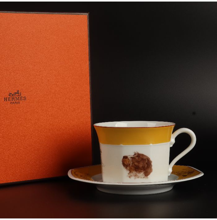 HERMES プレートとマグカップ  English setter 楽天市場】【未使用品】HERMES エルメス カップ&ソーサー ティー