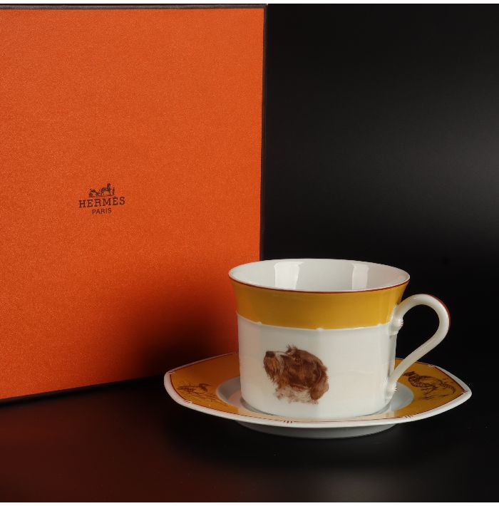 HERMES - HERMES  コーヒーカップ　中古品 楽天市場】【未使用品】HERMES エルメス カップ&ソーサー ティー