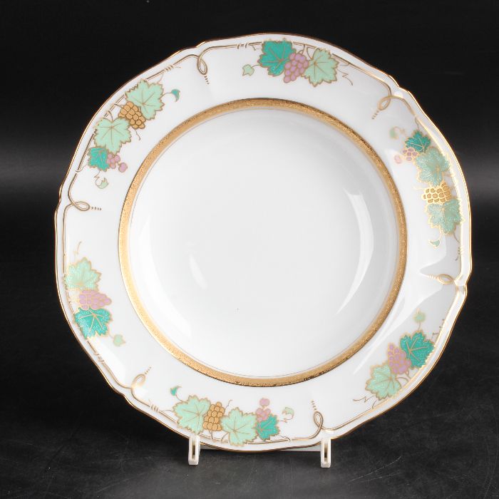 大倉陶園　リミテッドエディション 金蝕葡萄 スープ皿21cm　22/R-2403